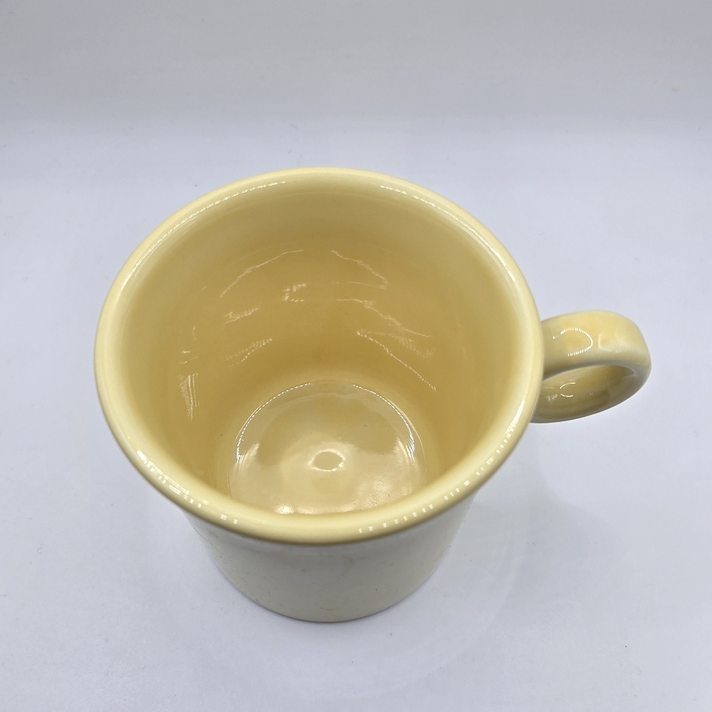 Vintage Homer Laughlin 90 Fiesta Ring Handle Mugs Ivory (pale yellow) - Picture 4 of 5
